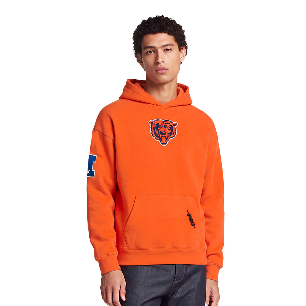 NFL CHICAGO BEARS PLAYBACK CHANDAIL À CAPUCHON POUR HOMME (ORANGE)