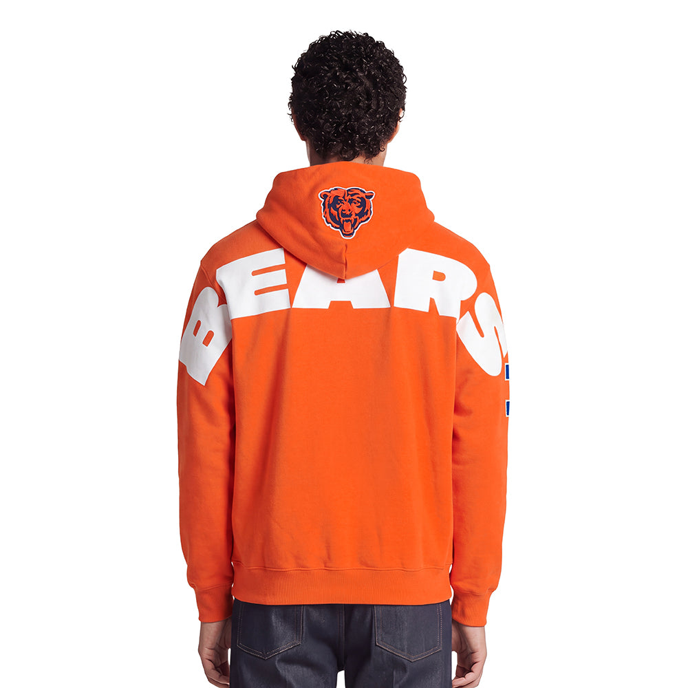 NFL CHICAGO BEARS PLAYBACK CHANDAIL À CAPUCHON POUR HOMME (ORANGE)