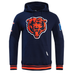 NFL CHICAGO BEARS RETRO CLASSIC MEN'S PULLOVER HOODIE (MIDNIGHT NAVY/ORANGE/MIDNIGHT NAVY)