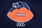 NFL CHICAGO BEARS RETRO CLASSIC MEN'S PULLOVER HOODIE (MIDNIGHT NAVY/ORANGE/MIDNIGHT NAVY)