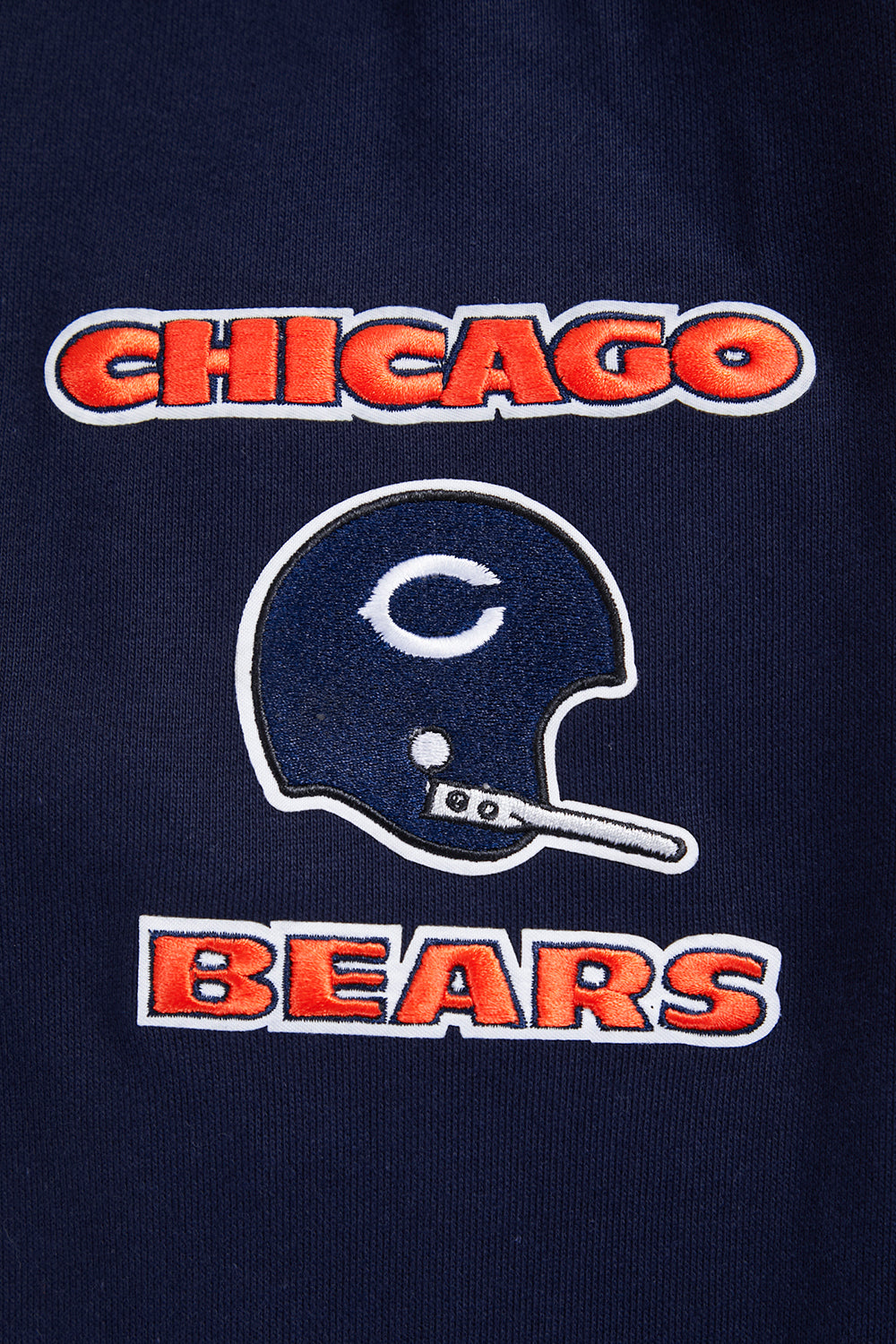 NFL CHICAGO BEARS RETRO CLASSIC MEN'S PULLOVER HOODIE (MIDNIGHT NAVY/ORANGE/MIDNIGHT NAVY)