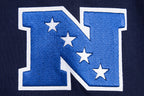 NFL CHICAGO BEARS RETRO CLASSIC MEN'S PULLOVER HOODIE (MIDNIGHT NAVY/ORANGE/MIDNIGHT NAVY)