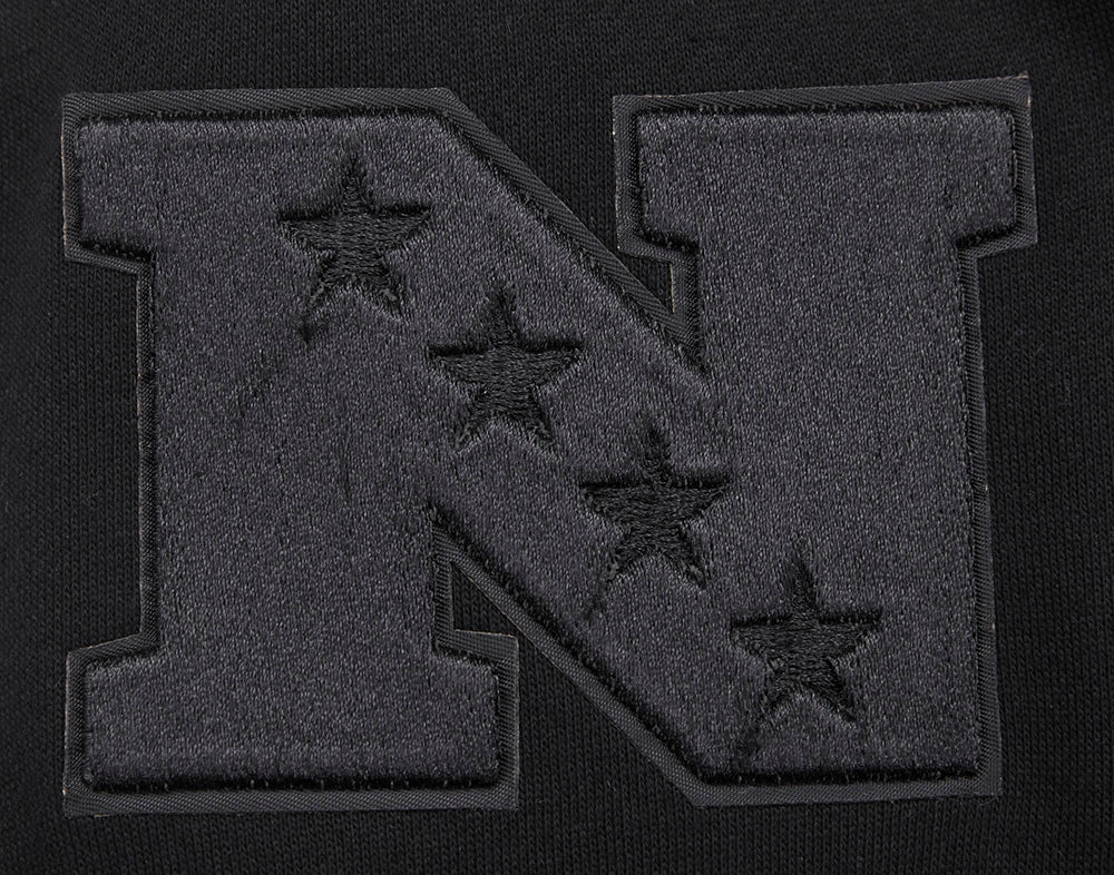 NFL CHICAGO BEARS NEUTRAL CHANDAIL À CAPUCHON EN MOLLETON À ÉPAULES TOMBANTES (NOIR)