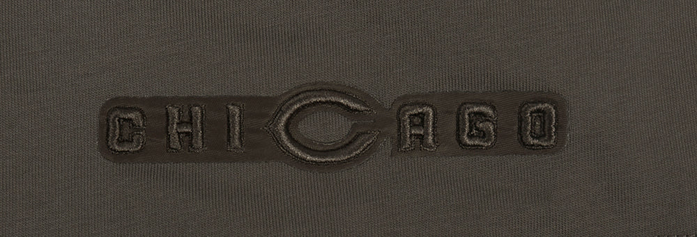 NFL CHICAGO BEARS NEUTRAL CHANDAIL À CAPUCHON À ÉPAULES TOMBANTES POUR HOMME (TAUPE FONCÉ)