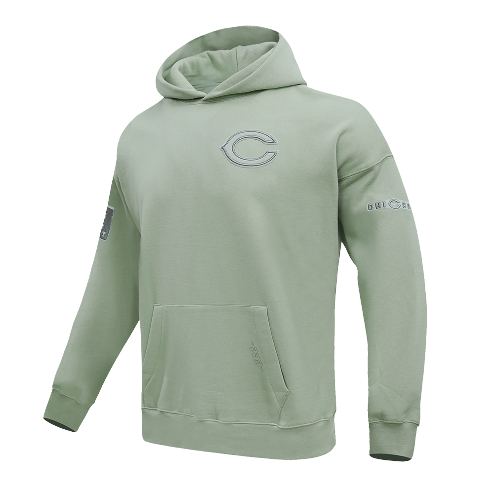 NFL CHICAGO BEARS NEUTRAL DROP SHOULDER MEN'S PO HOODIE (MOSS)