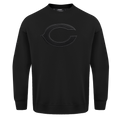 NFL CHICAGO BEARS NEUTRAL CHANDAIL À COL ROND EN MOLLETON À ÉPAULES TOMBANTES (NOIR)