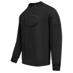 NFL CHICAGO BEARS NEUTRAL CHANDAIL À COL ROND EN MOLLETON À ÉPAULES TOMBANTES (NOIR)