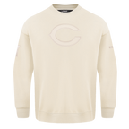 NFL CHICAGO BEARS NEUTRAL CHANDAIL À COL ROND EN MOLLETON À ÉPAULES TOMBANTES (COQUILLE D'ŒUF)