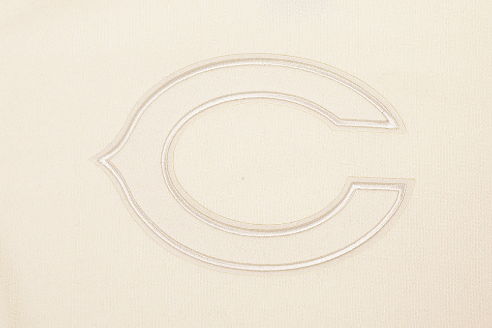 NFL CHICAGO BEARS NEUTRAL CHANDAIL À COL ROND EN MOLLETON À ÉPAULES TOMBANTES (COQUILLE D'ŒUF)