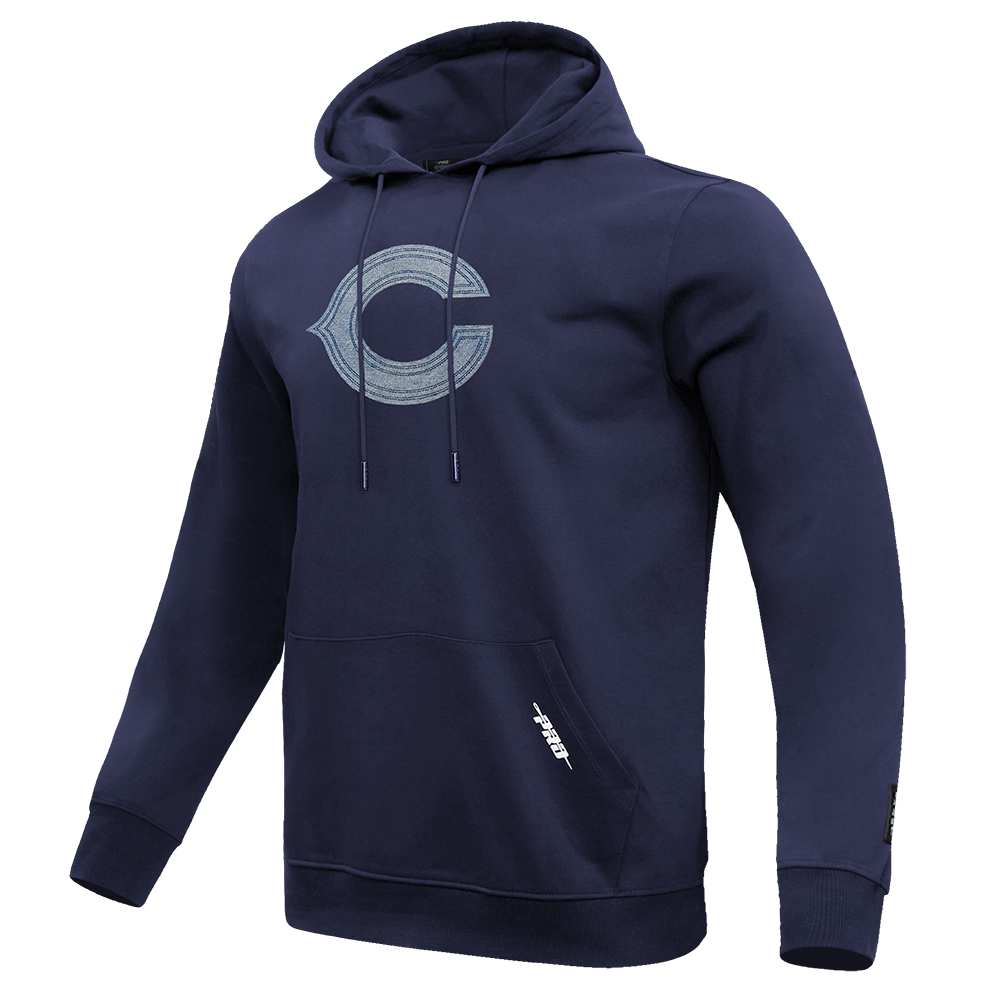 NFL CHICAGO BEARS VARSITY BLUES MEN'S PULLOVER HOODIE (MIDNIGHT NAVY)