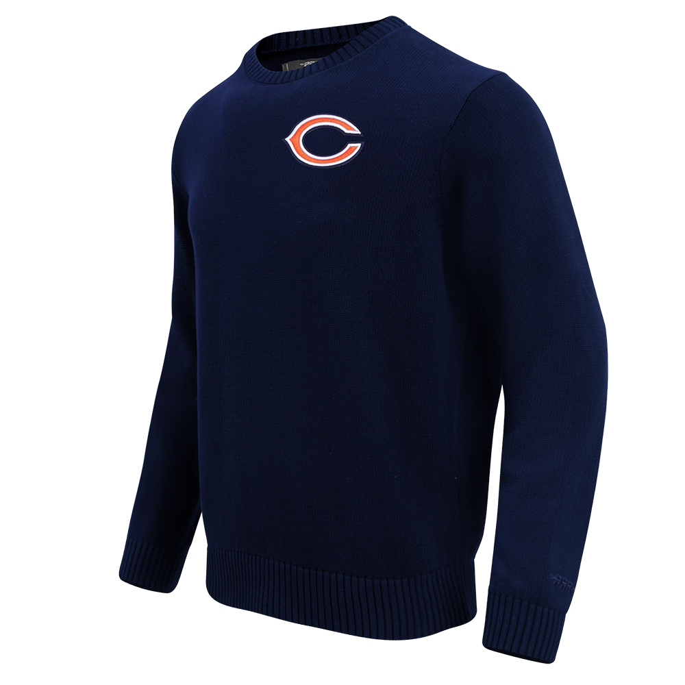 NFL CHICAGO BEARS KNIT BOX SET CREWNECK SWEATER (MIDNIGHT NAVY)