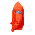 NFL CHICAGO BEARS BLOUSON EN SATIN À GRAND LOGO POUR HOMME (ORANGE)