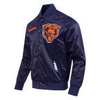 NFL CHICAGO BEARS SOUVENIR BLOUSON EN SATIN POUR HOMME (MARINE)