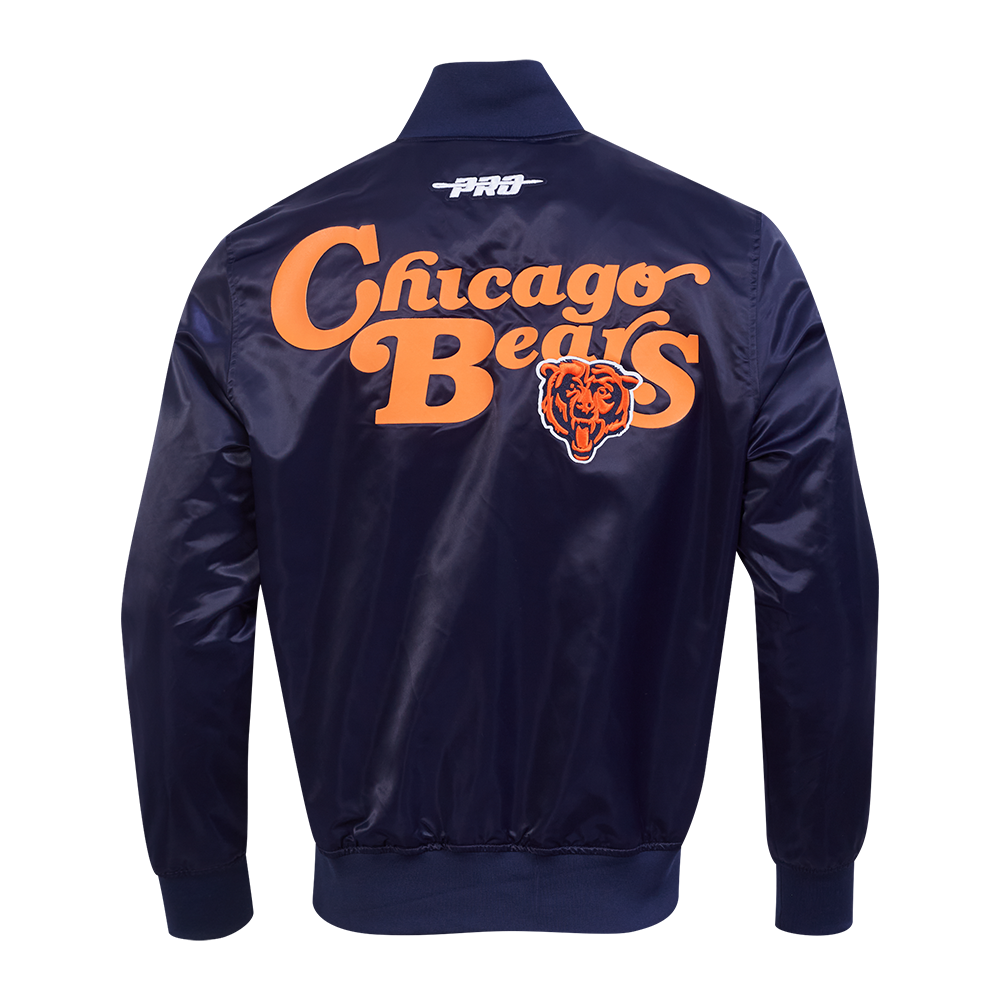 NFL CHICAGO BEARS SOUVENIR BLOUSON EN SATIN POUR HOMME (MARINE)