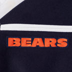 NFL CHICAGO BEARS TEAM BADGE BLOUSON COLLÉGIAL EN LAINE À BORDS CÔTELÉS POUR HOMME (MARINE MINUIT/ORANGE/MARINE MINUIT)