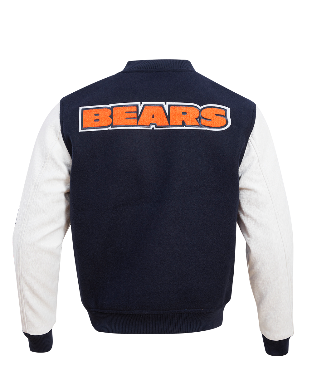NFL CHICAGO BEARS CLASSIC BLOUSON COLLÉGIAL EN LAINE POUR HOMME (MARINE MINUIT/BLANC)