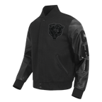 NFL CHICAGO BEARS TRIPLE BLACK MEN'S COAT (JET BLACK)
