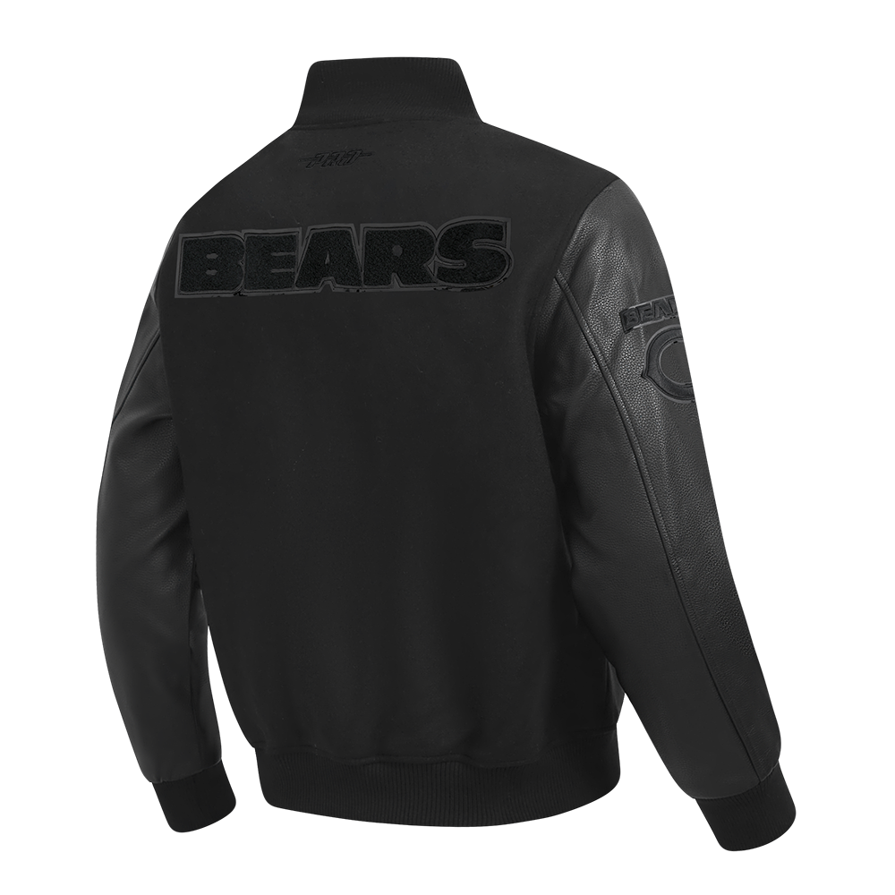 NFL CHICAGO BEARS TRIPLE BLACK MEN'S COAT (JET BLACK)