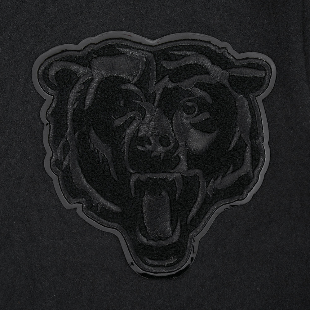 NFL CHICAGO BEARS TRIPLE BLACK MEN'S COAT (JET BLACK)