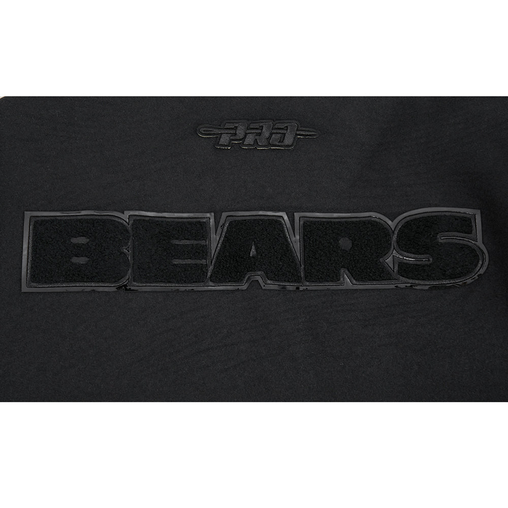 NFL CHICAGO BEARS TRIPLE BLACK MEN'S COAT (JET BLACK)