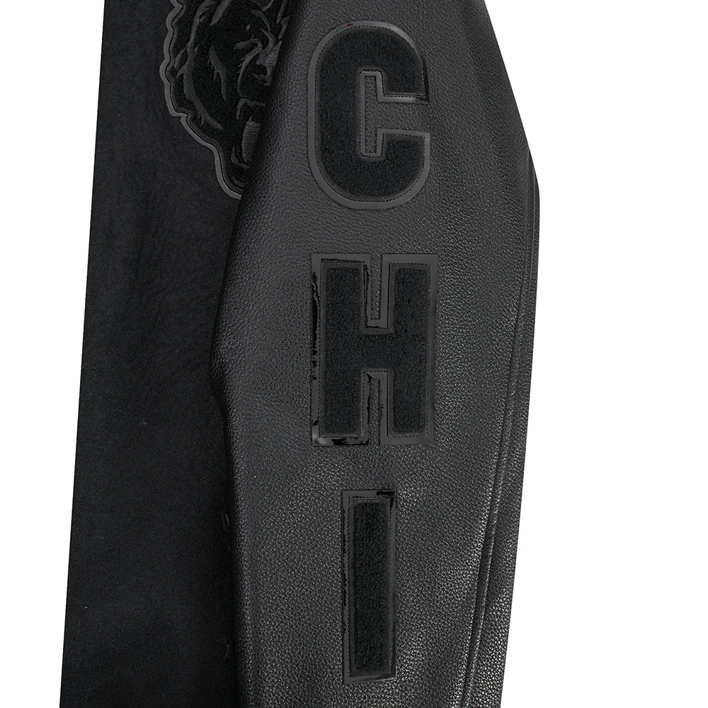 NFL CHICAGO BEARS TRIPLE BLACK MEN'S COAT (JET BLACK)