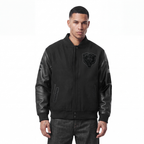 NFL CHICAGO BEARS TRIPLE BLACK MEN'S COAT (JET BLACK)