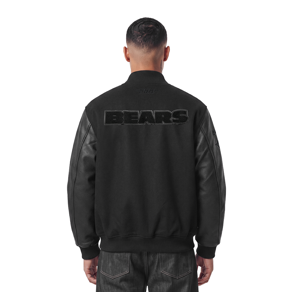 NFL CHICAGO BEARS TRIPLE BLACK MEN'S COAT (JET BLACK)