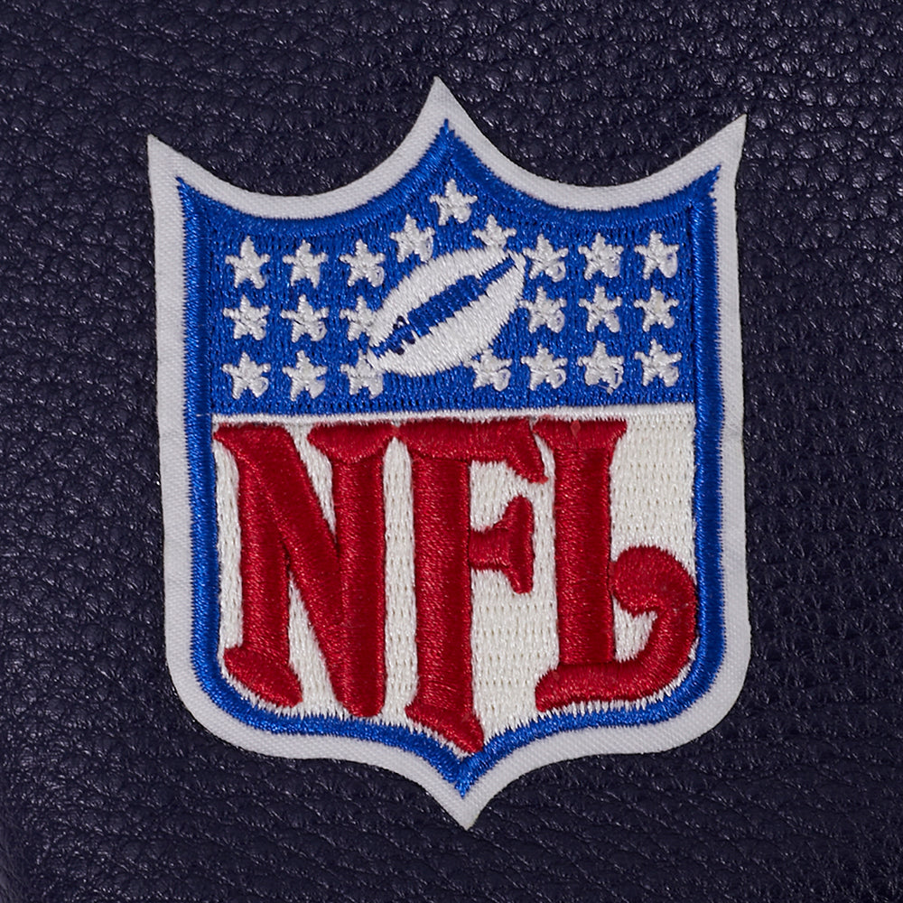 NFL CHICAGO BEARS ORIGINAL PLAYERS MEN'S VARSITY JACKET (EGGSHELL/ MIDNIGHT NAVY)