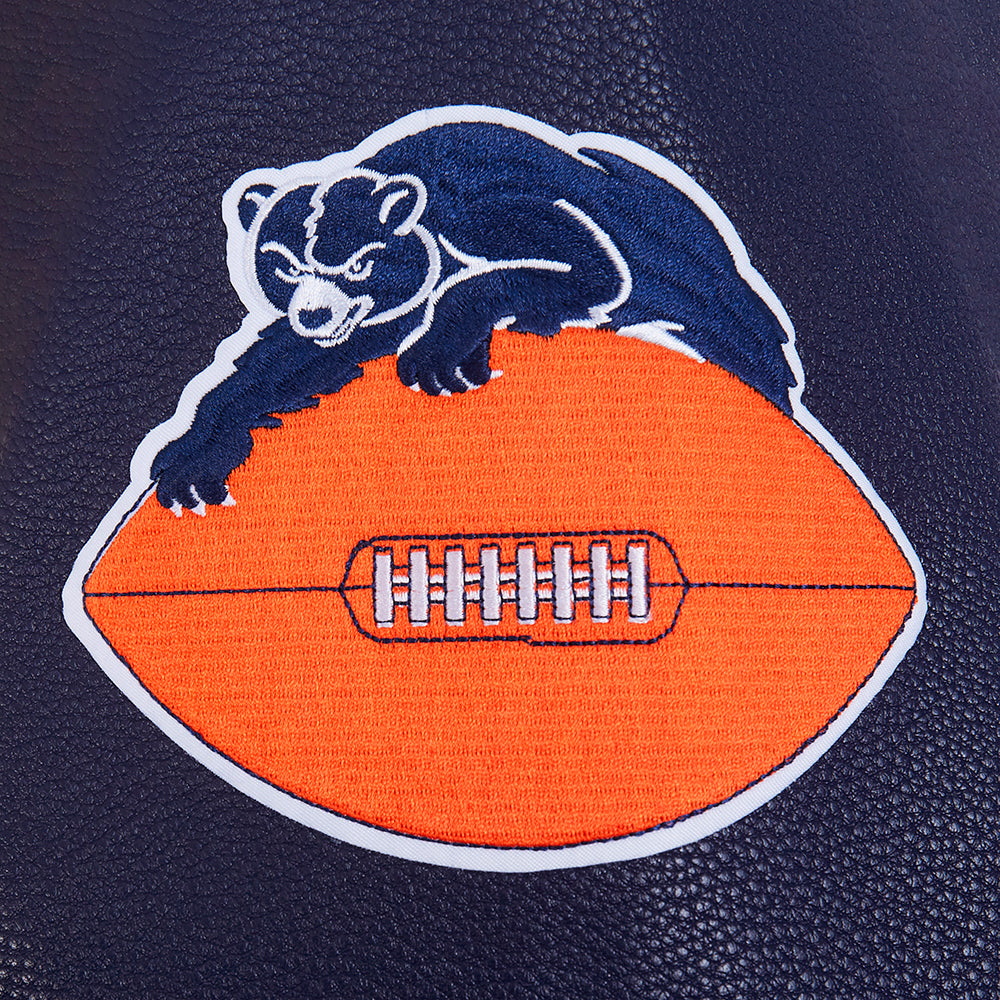 NFL CHICAGO BEARS RETRO CLASSICS MANTEAU POUR HOMME (COQUILLE D'ŒUF/MARINE MINUIT)