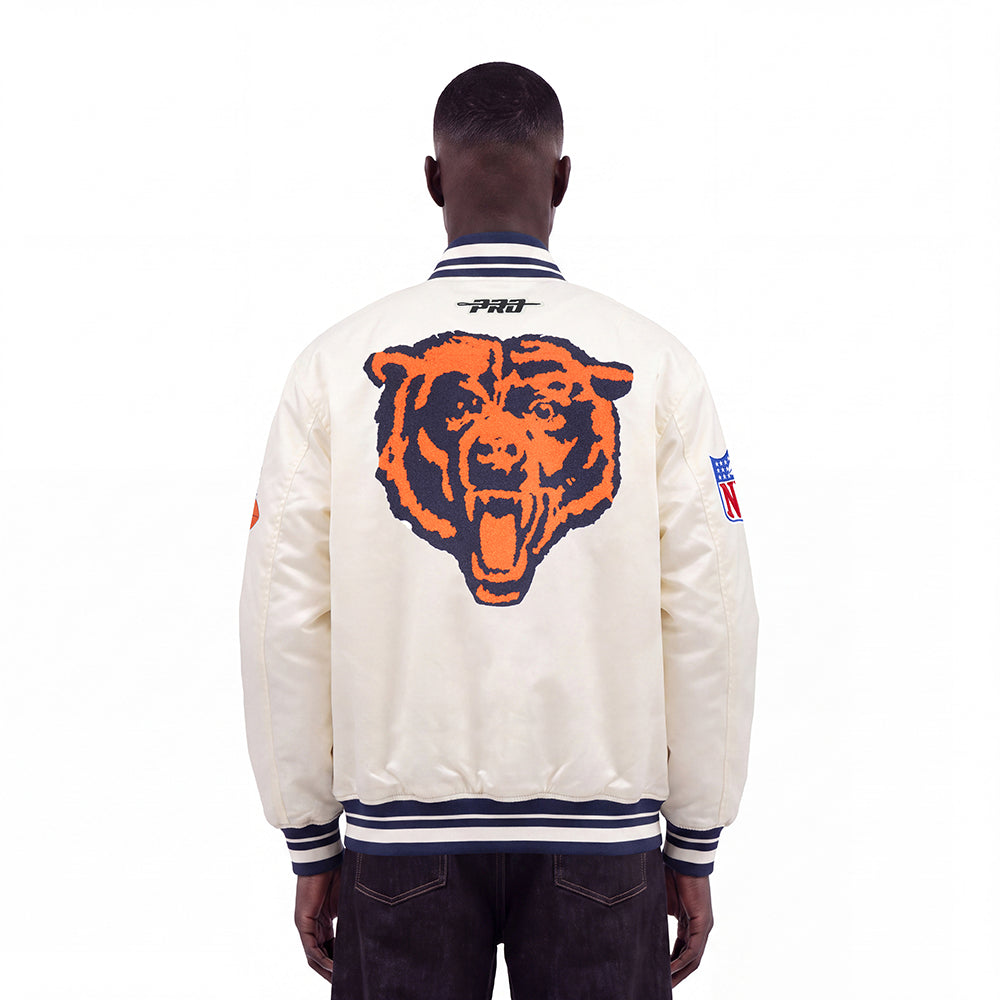 NFL CHICAGO BEARS RETRO CLASSICS MEN'S COAT (EGGSHELL/ MIDNIGHT NAVY)