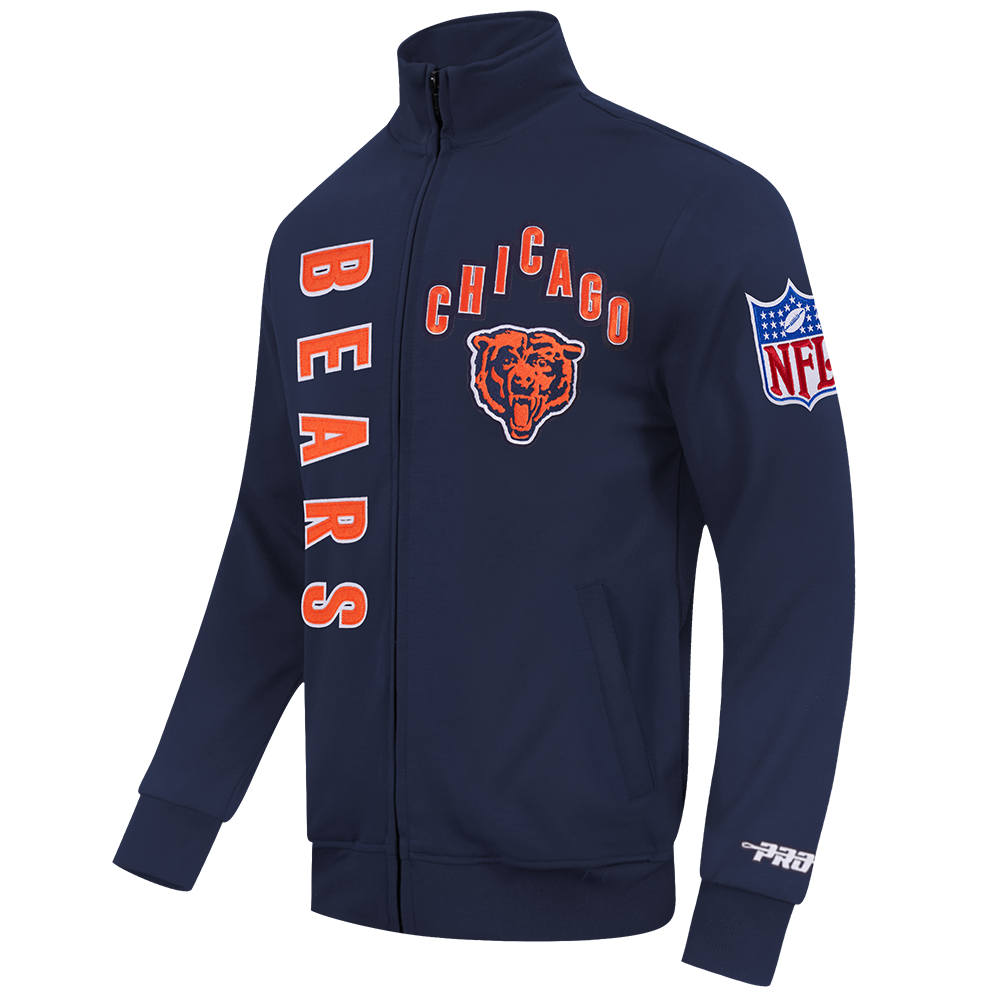 NFL CHICAGO BEARS ON TOP MEN'S TRACK JACKET (MIDNIGHT NAVY)
