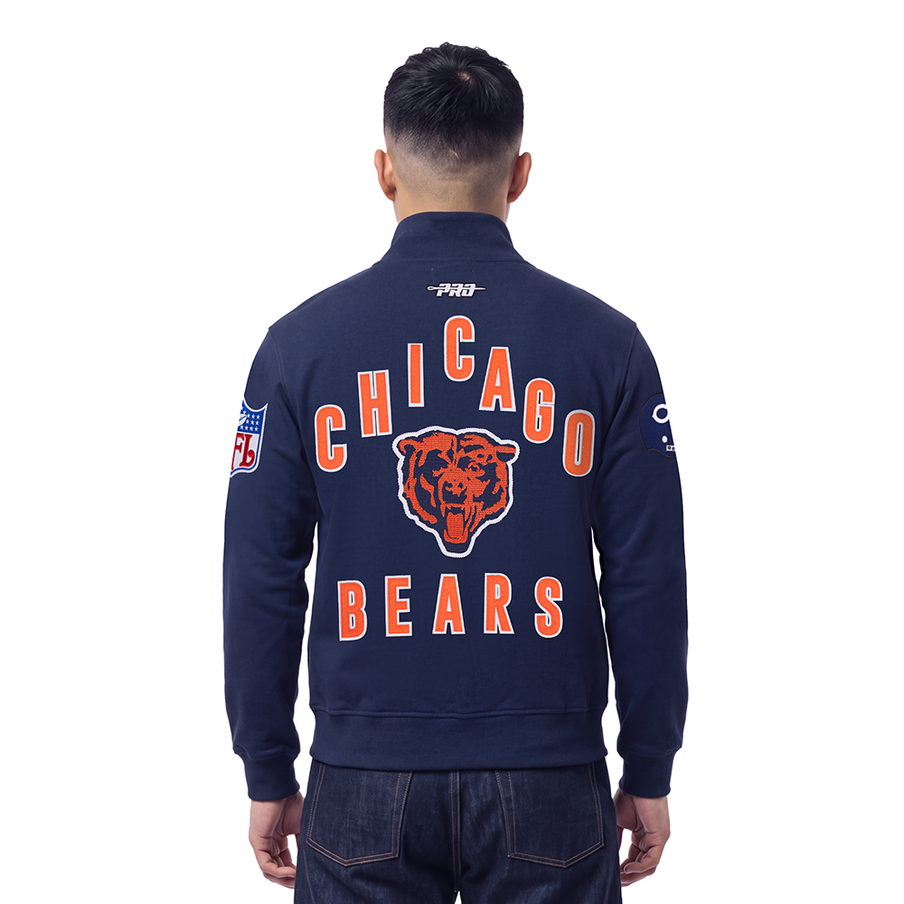 NFL CHICAGO BEARS ON TOP MEN'S TRACK JACKET (MIDNIGHT NAVY)