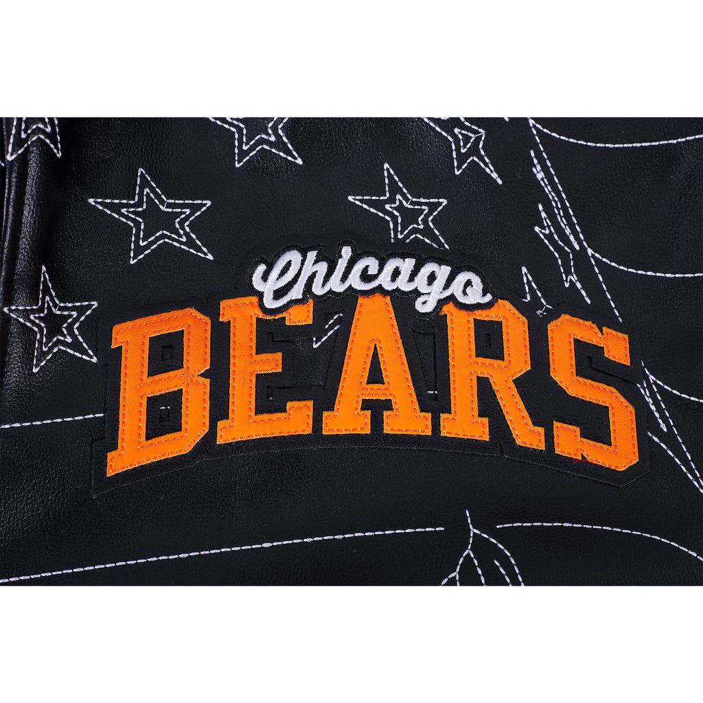 NFL CHICAGO BEARS PRO PREMIUM MEN'S COAT (BLACK)