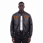 NFL CHICAGO BEARS PRO PREMIUM MEN'S COAT (BLACK)