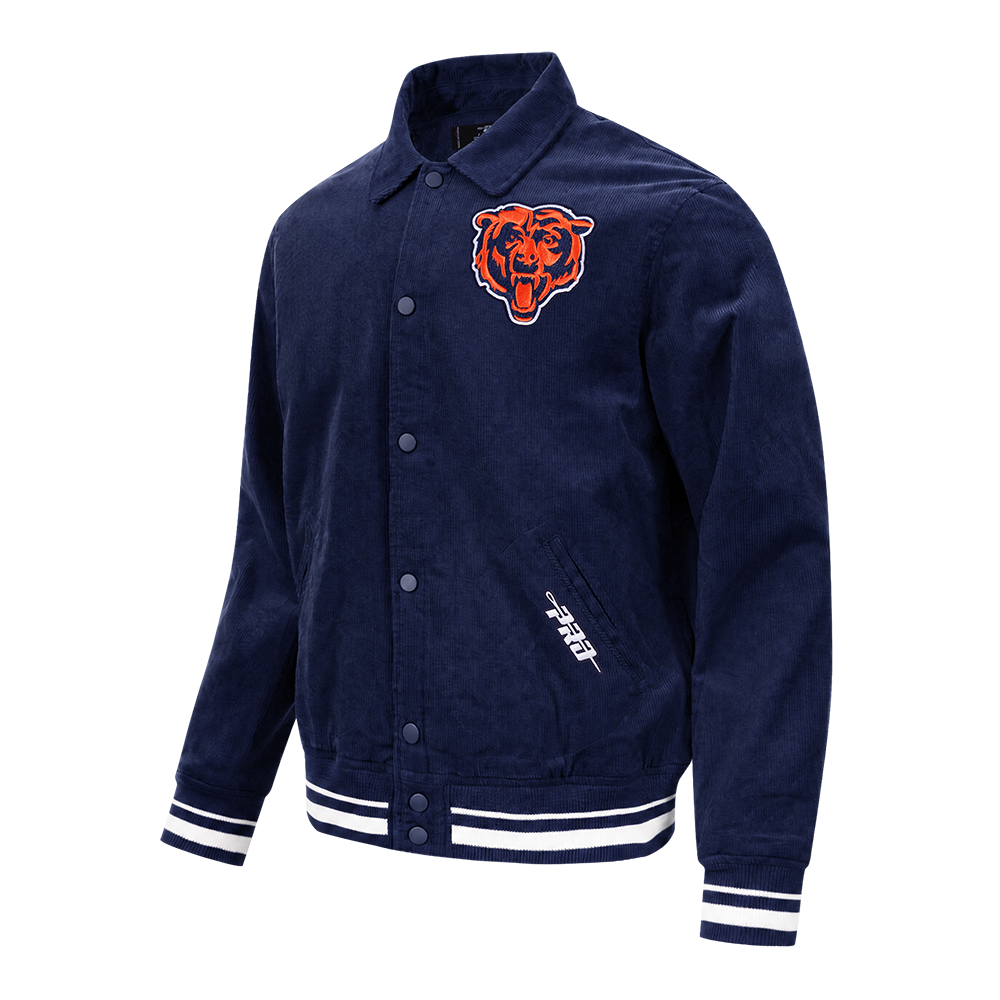 NFL CHICAGO BEARS CLASSIC CORDUROY MANTEAU POUR HOMME (MARINE MINUIT)