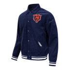 NFL CHICAGO BEARS CLASSIC CORDUROY MANTEAU POUR HOMME (MARINE MINUIT)