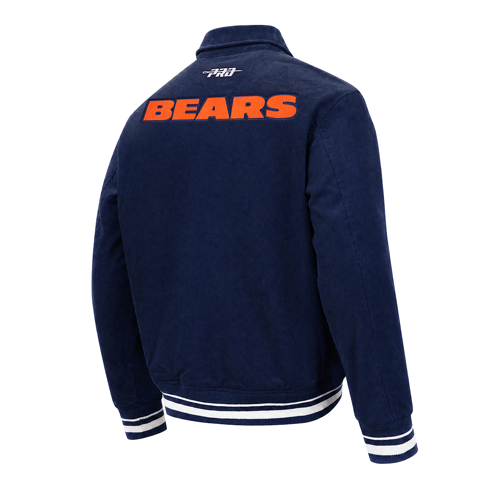 NFL CHICAGO BEARS CLASSIC CORDUROY MANTEAU POUR HOMME (MARINE MINUIT)