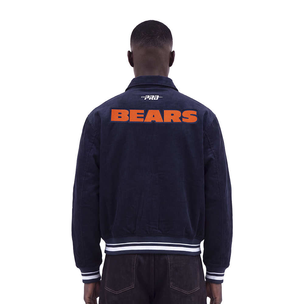 NFL CHICAGO BEARS CLASSIC CORDUROY MANTEAU POUR HOMME (MARINE MINUIT)