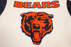 NFL CHICAGO BEARS RETRO CLASSIC BLOUSON COLLÉGIAL EN LAINE À BORDS CÔTELÉS POUR HOMME (COQUILLE D'ŒUF/MARINE MINUIT)