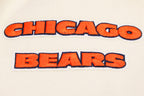 NFL CHICAGO BEARS RETRO CLASSIC BLOUSON COLLÉGIAL EN LAINE À BORDS CÔTELÉS POUR HOMME (COQUILLE D'ŒUF/MARINE MINUIT)