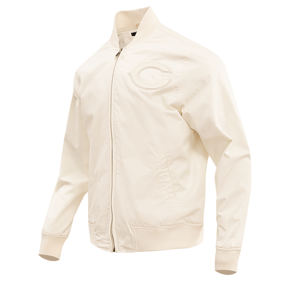 NFL CHICAGO BEARS NEUTRAL MEN'S TWILL JACKET (EGGSHELL)