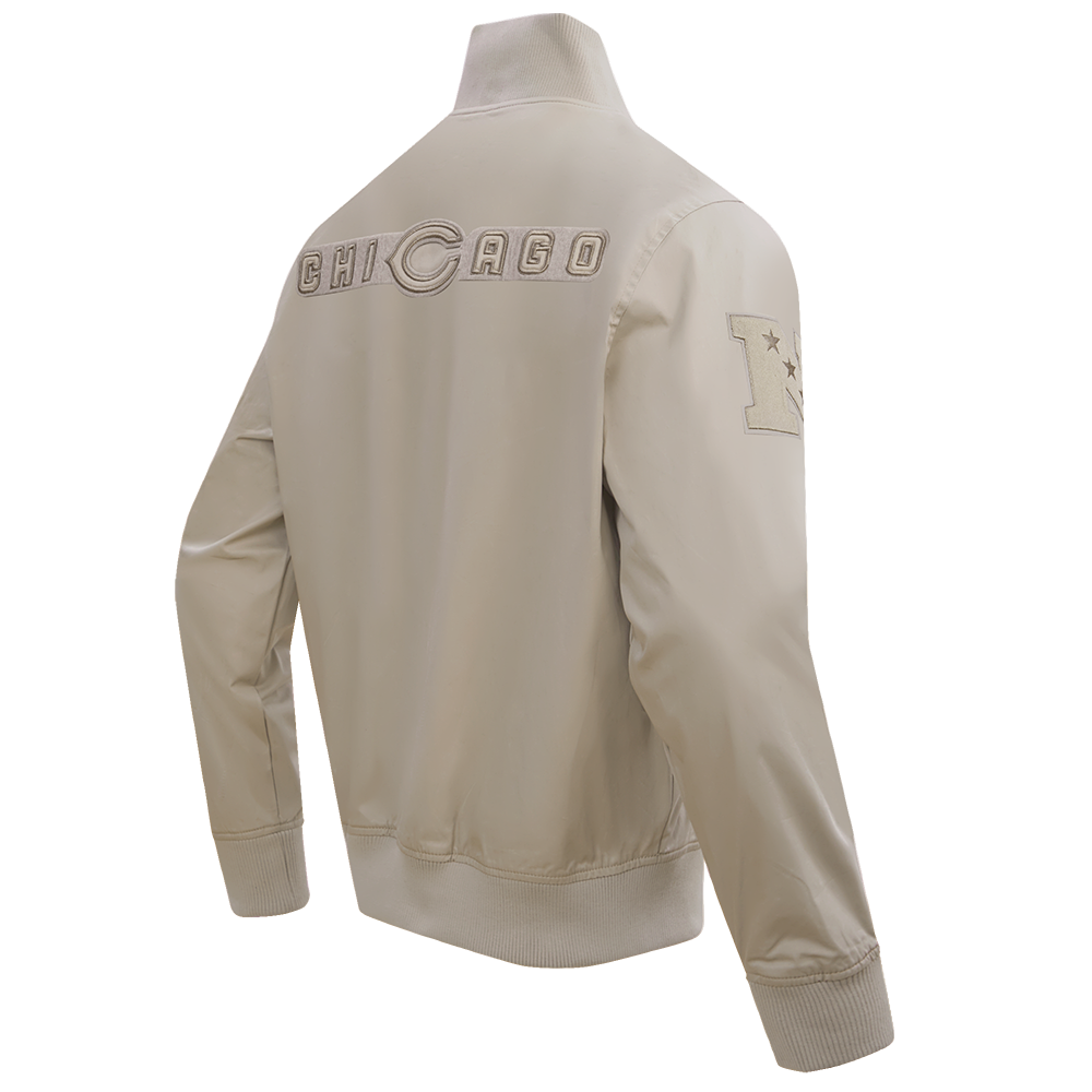 NFL CHICAGO BEARS NEUTRAL MEN'S  TWILL JACKET (TAUPE)