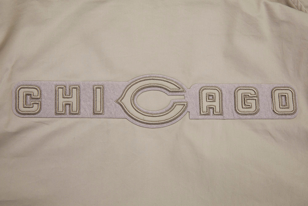 NFL CHICAGO BEARS NEUTRAL MEN'S  TWILL JACKET (TAUPE)