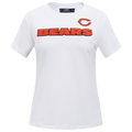 NFL CHICAGO BEARS CLASSIC T-SHIRT AJUSTÉ EN JERSEY SIMPLE (BLANC)