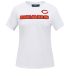NFL CHICAGO BEARS CLASSIC T-SHIRT AJUSTÉ EN JERSEY SIMPLE (BLANC)