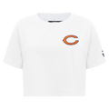 NFL CHICAGO BEARS CLASSIC WOMEN'S SINGLE JERSEY BOXY TEE (WHITE)