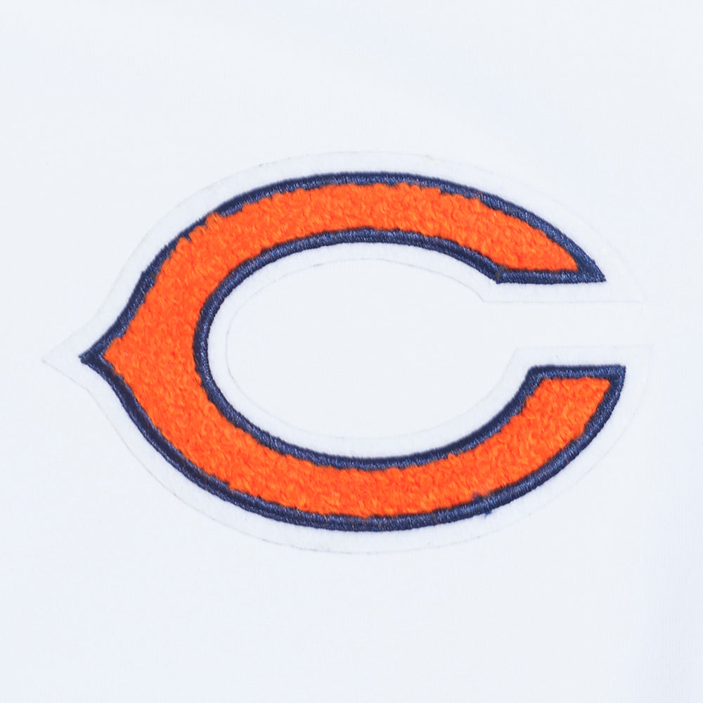 NFL CHICAGO BEARS CLASSIC WOMEN'S SINGLE JERSEY BOXY TEE (WHITE)