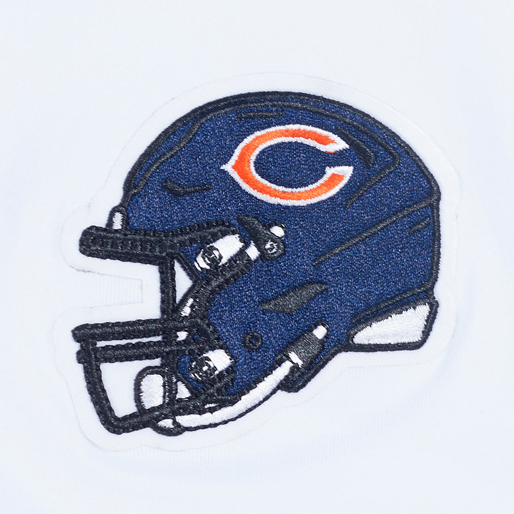 NFL CHICAGO BEARS CLASSIC WOMEN'S SINGLE JERSEY BOXY TEE (WHITE)