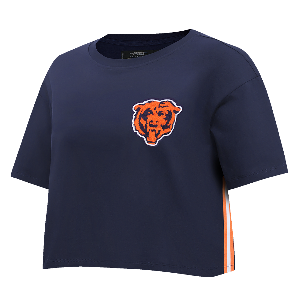 NFL CHICAGO BEARS T-SHIRT MASHUP À COUPE CARRÉE POUR FEMME (MARINE MINUIT)