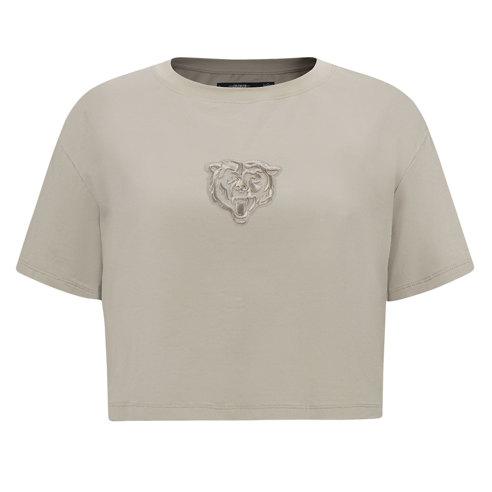 NFL CHICAGO BEARS WINGSPAN WOMEN'S SJ BOXY TEE (TAUPE)